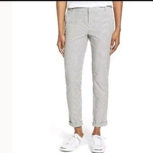 Caslon Mini Stripe Ankle Pants 0 NWT